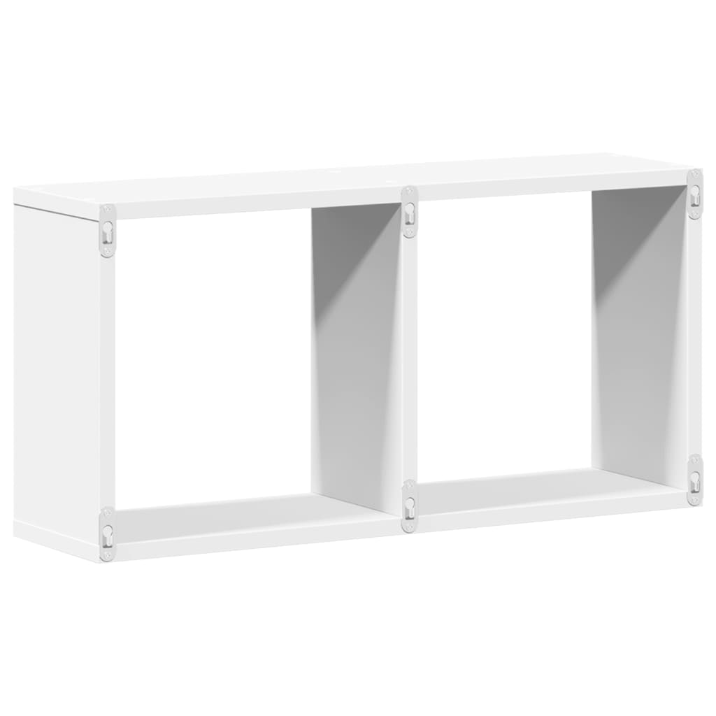 Mobile a Parete 60x16x30 cm Bianco in Legno Multistrato