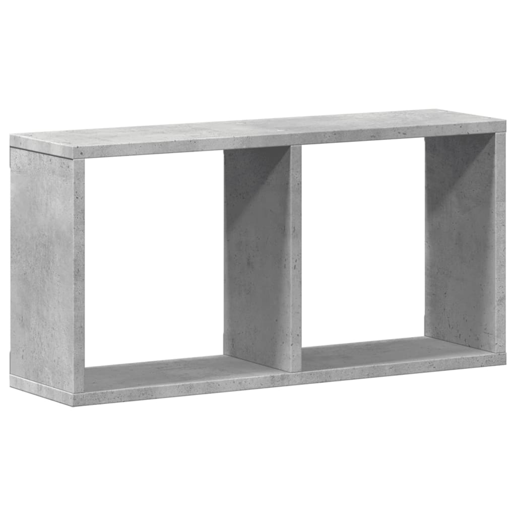 Mobile a Parete 60x16x30 cm Grigio Cemento in Legno Multistrato