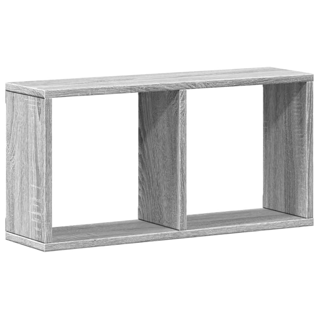 Mobile a Parete 60x16x30 cm Grigio Sonoma in Legno Multistrato