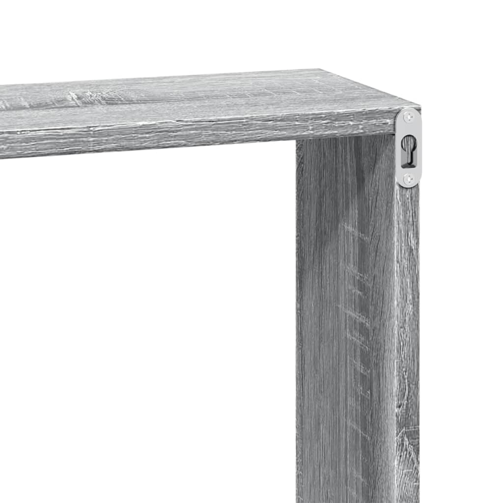 Mobile a Parete 60x16x30 cm Grigio Sonoma in Legno Multistrato