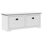 Panca da Ingresso BODO Bianca 114x40x45 cm