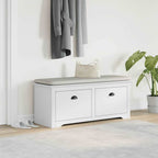 Panca da Ingresso BODO Bianca 114x40x45 cm