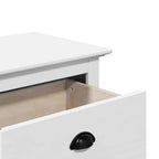 Panca da Ingresso BODO Bianca 114x40x45 cm
