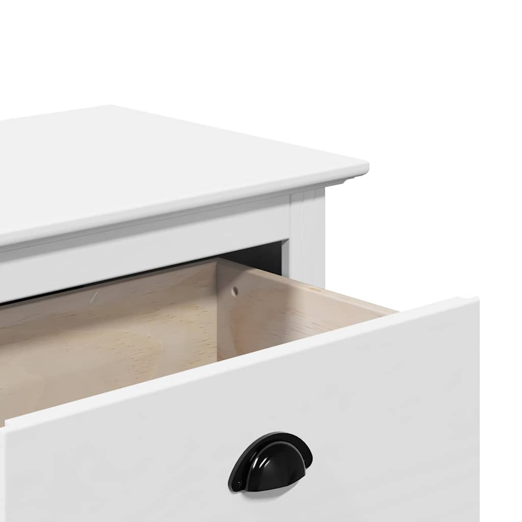 Panca da Ingresso BODO Bianca 114x40x45 cm