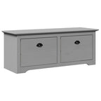 Panca da Ingresso BODO Grigia 114x40x45 cm
