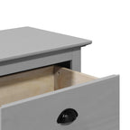 Panca da Ingresso BODO Grigia 114x40x45 cm