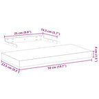 Mensole Pensili 4 pz 50x23,5x4 cm in Truciolato