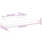 Mensole Pensili 4 pz 80x23,5x4 cm in Truciolato