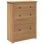 Scarpiera PANAMA 80x35x105 cm Legno Massello di Pino