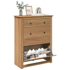 Scarpiera PANAMA 80x35x105 cm Legno Massello di Pino