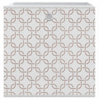 Scatole Portaoggetti 4 pz Crema 32x32x32 cm Tessuto non Tessuto