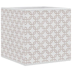 Scatole Portaoggetti 4 pz Crema 32x32x32 cm Tessuto non Tessuto
