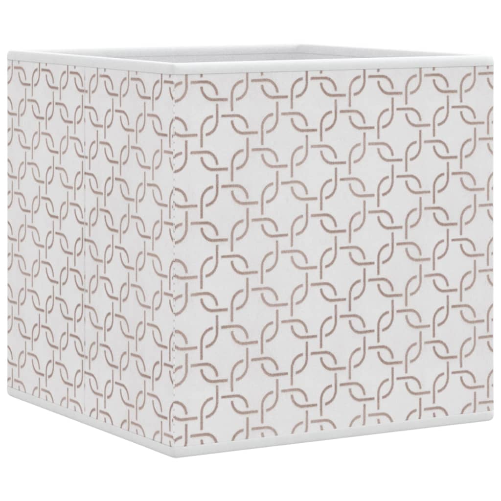 Scatole Portaoggetti 4 pz Crema 32x32x32 cm Tessuto non Tessuto