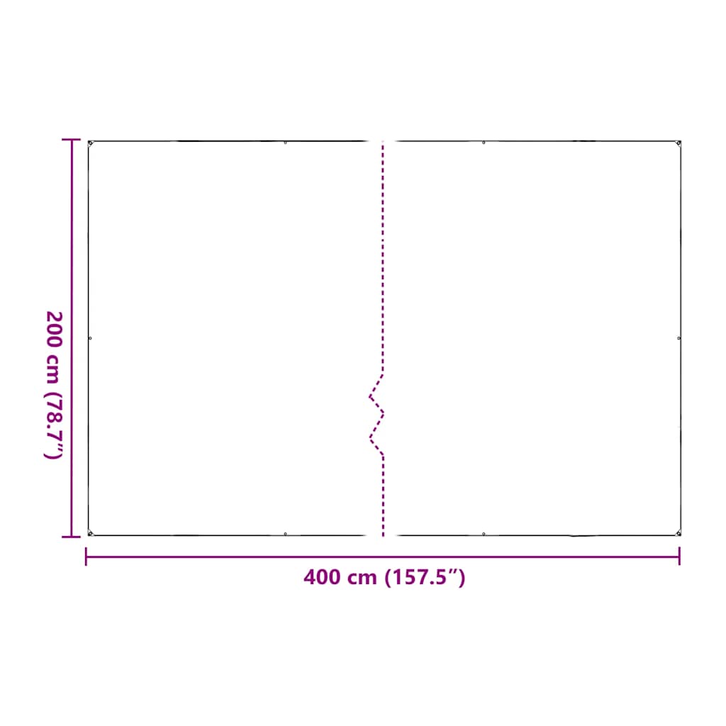 Copertura per Piante con Occhielli 2x4 m in Polietilene