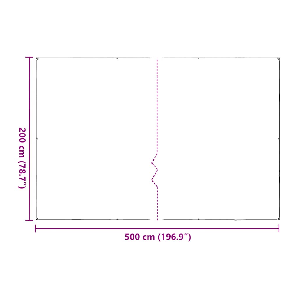 Copertura per Piante con Occhielli 2x5 m in Polietilene