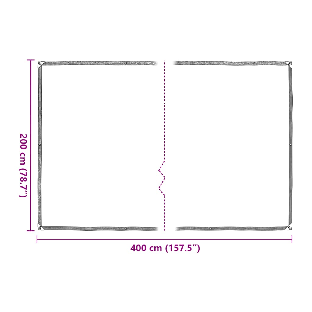 Copertura per Piante con Occhielli 2x4 m in Polietilene
