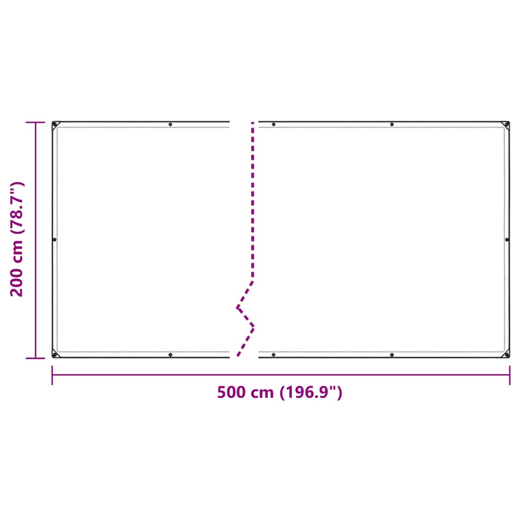 Copertura per Piante con Occhielli 2x5 m in PVC