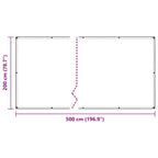 Copertura per Piante con Occhielli 2x5 m in PVC