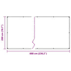 Copertura per Piante con Occhielli 2x6 m in PVC