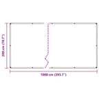 Copertura per Piante con Occhielli 2x10 m in PVC