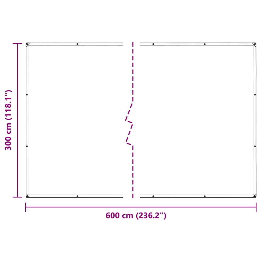 Copertura per Piante con Occhielli 3x6 m in PVC