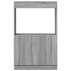 Credenza Grigio Sonoma 63x33x100 cm in Truciolato