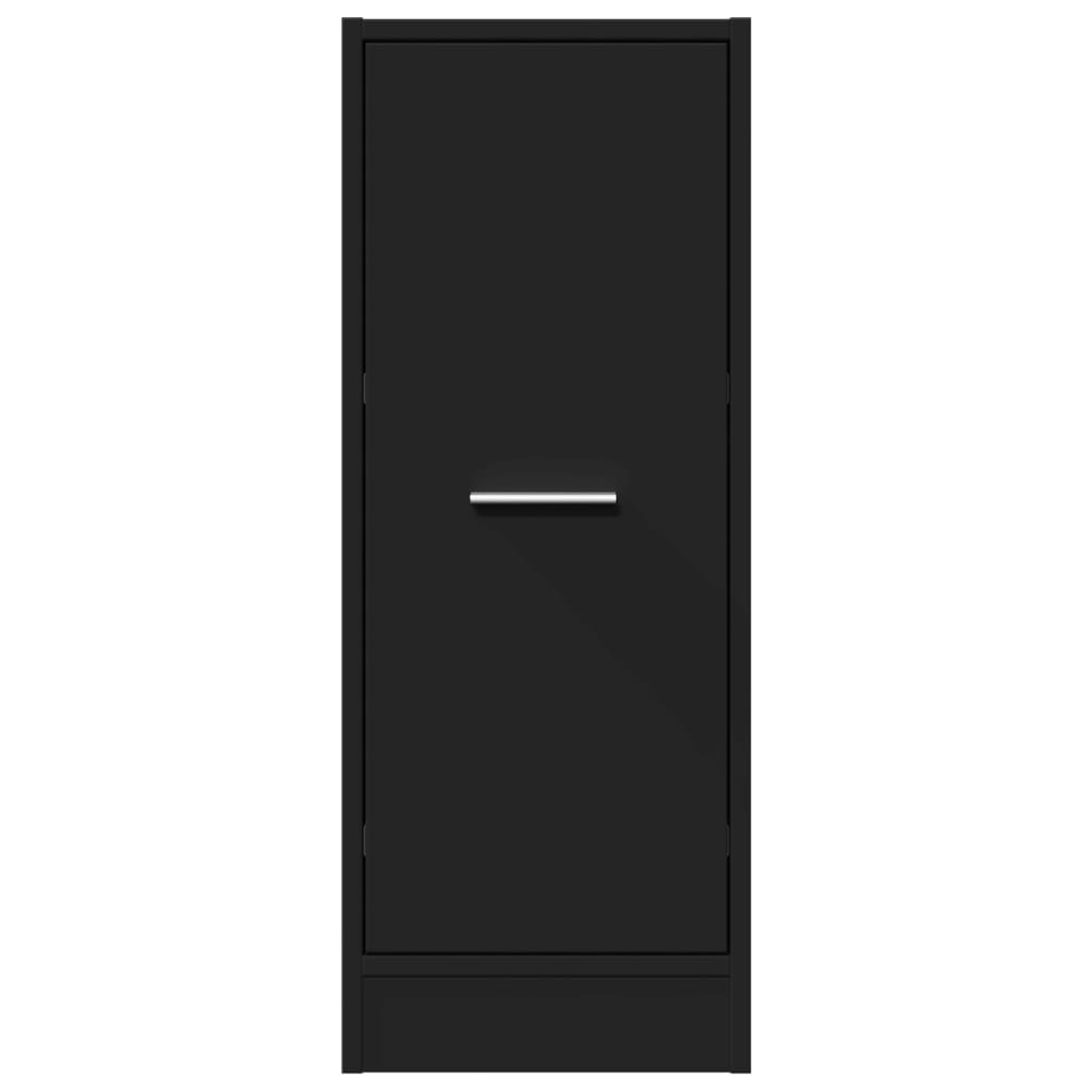 Armadietto da Farmacia Nero 30x41x77,5 cm in Truciolato