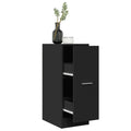 Armadietto da Farmacia Nero 30x41x77,5 cm in Truciolato