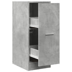 Armadietto da Farmacia Grigio Cemento 30x41x77,5 cm Truciolato