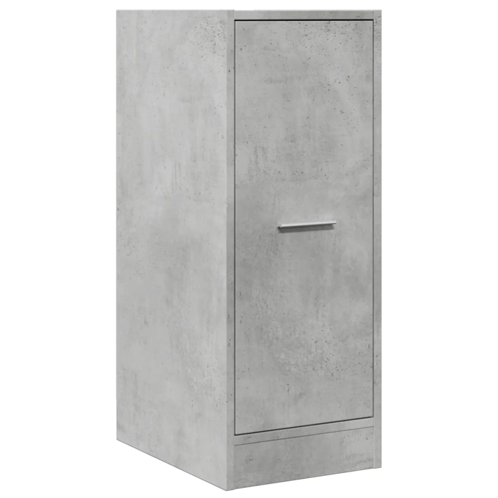 Armadietto da Farmacia Grigio Cemento 30x41x77,5 cm Truciolato