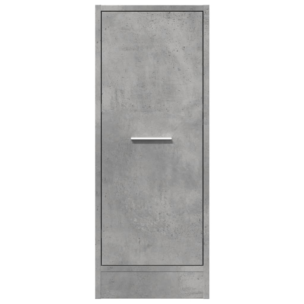 Armadietto da Farmacia Grigio Cemento 30x41x77,5 cm Truciolato