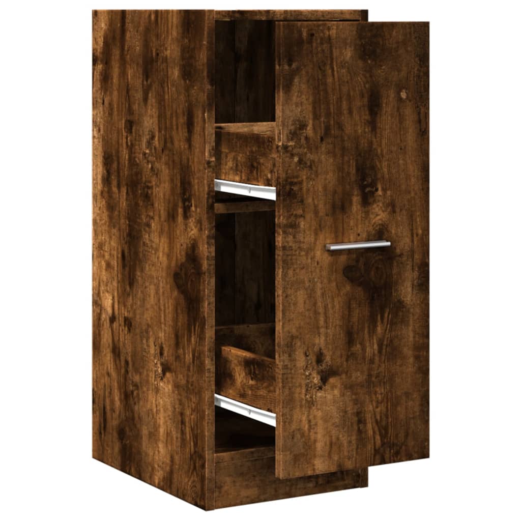 Armadietto da Farmacia Rovere Fumo 30x41x77,5 cm in Truciolato