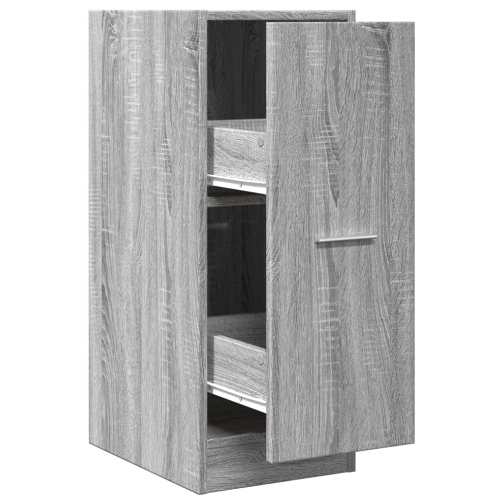 Armadietto da Farmacia Grigio Sonoma 30x41x77,5cm in Truciolato