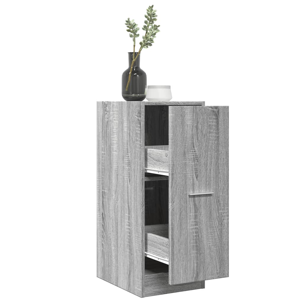 Armadietto da Farmacia Grigio Sonoma 30x41x77,5cm in Truciolato