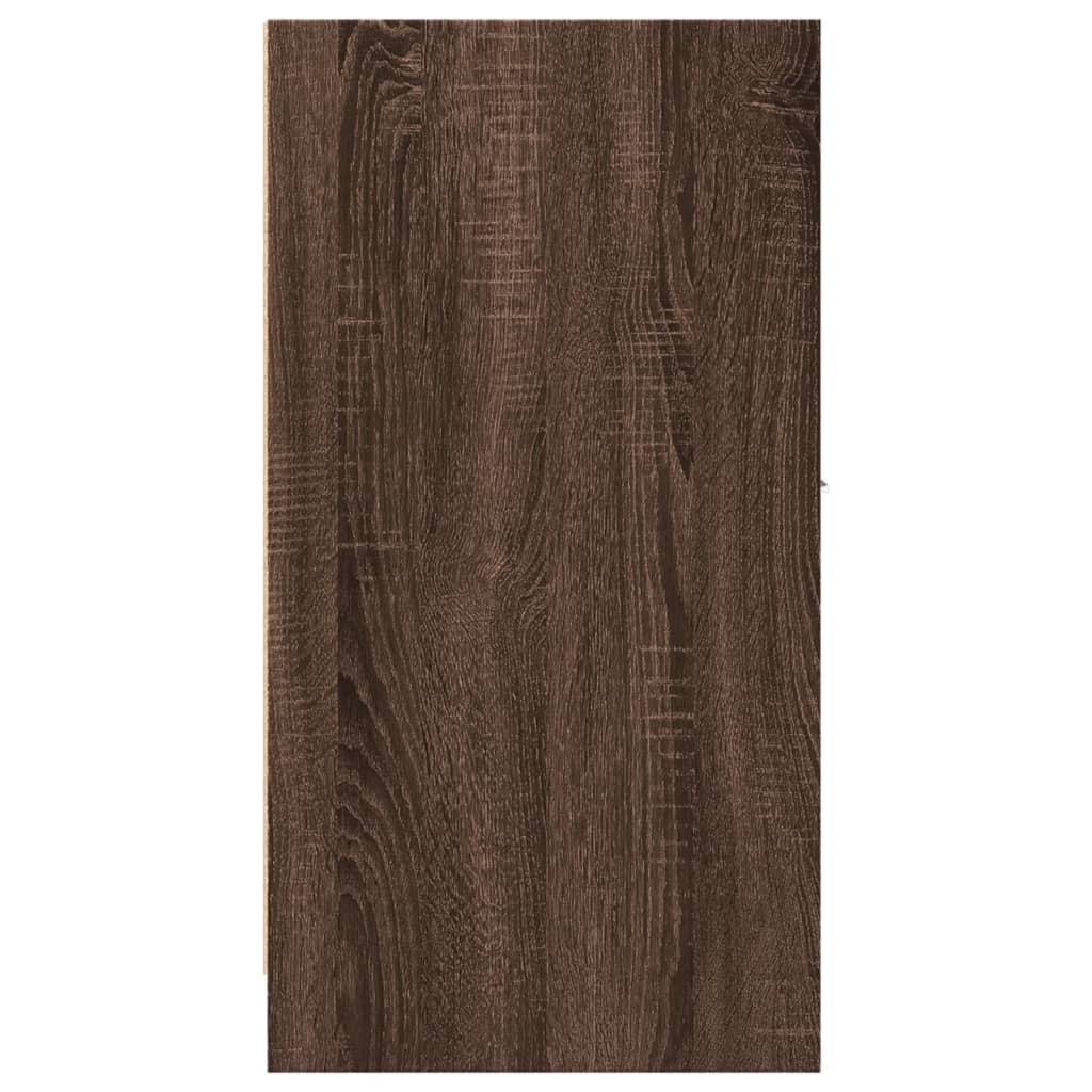 Armadietto da Farmacia Rovere Marrone 30x41x77,5 cm Truciolato