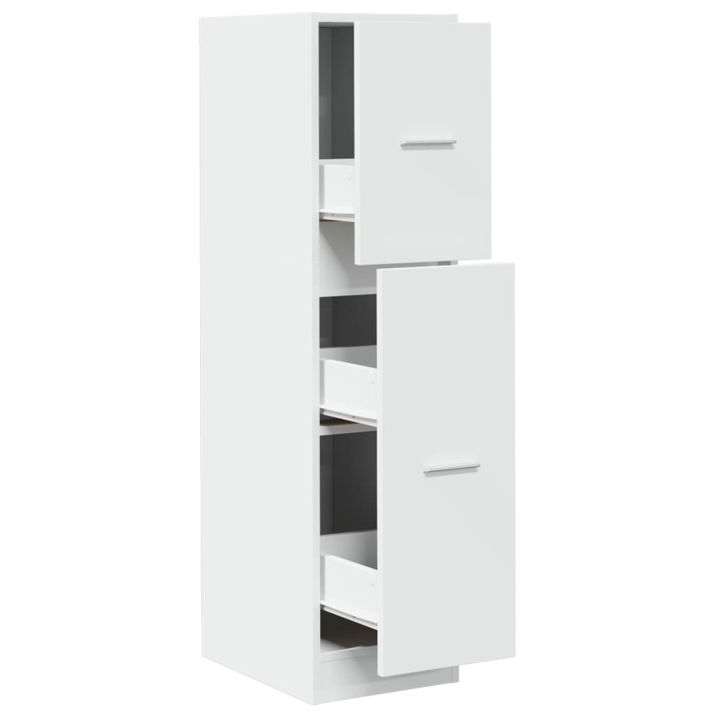 Armadietto da Farmacia Bianco 30x41x118 cm in Truciolato