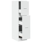 Armadietto da Farmacia Bianco 30x41x118 cm in Truciolato