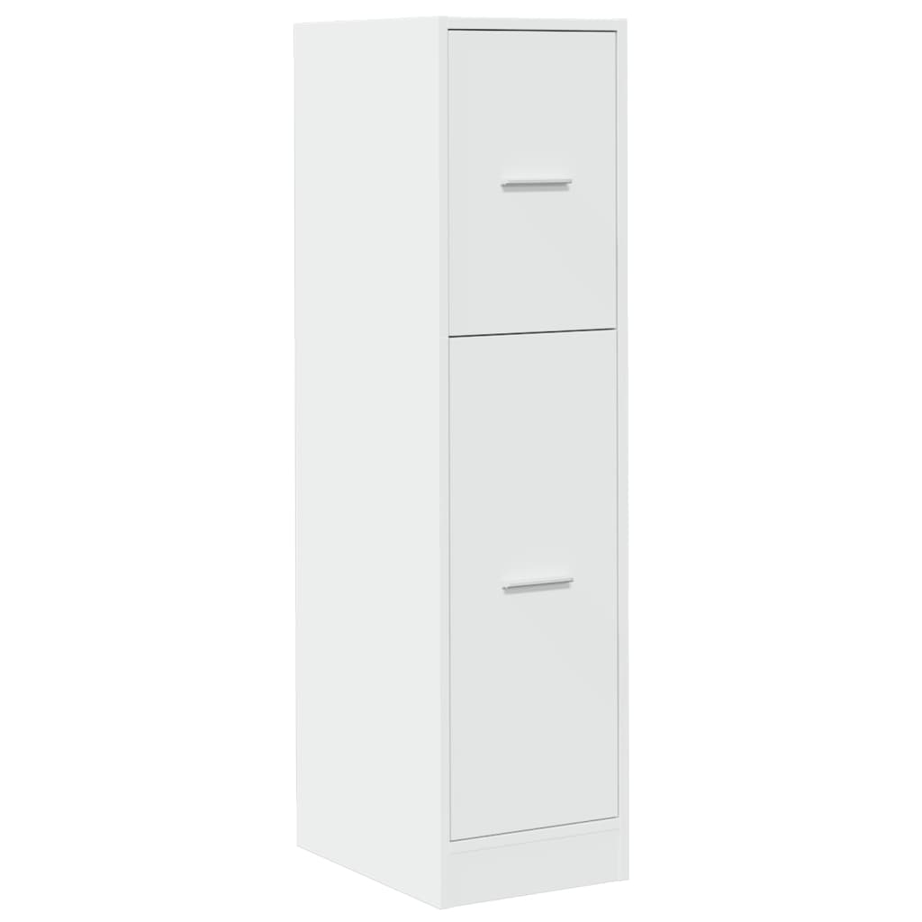 Armadietto da Farmacia Bianco 30x41x118 cm in Truciolato