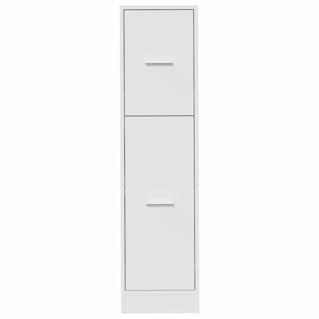 Armadietto da Farmacia Bianco 30x41x118 cm in Truciolato