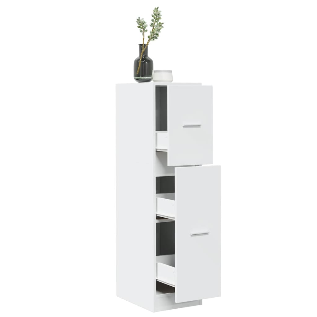 Armadietto da Farmacia Bianco 30x41x118 cm in Truciolato