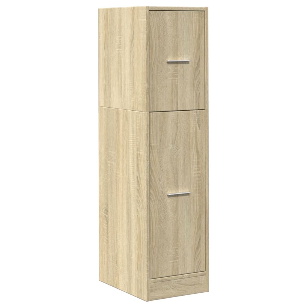Armadietto da Farmacia Rovere Sonoma 30x41x118 cm in Truciolato