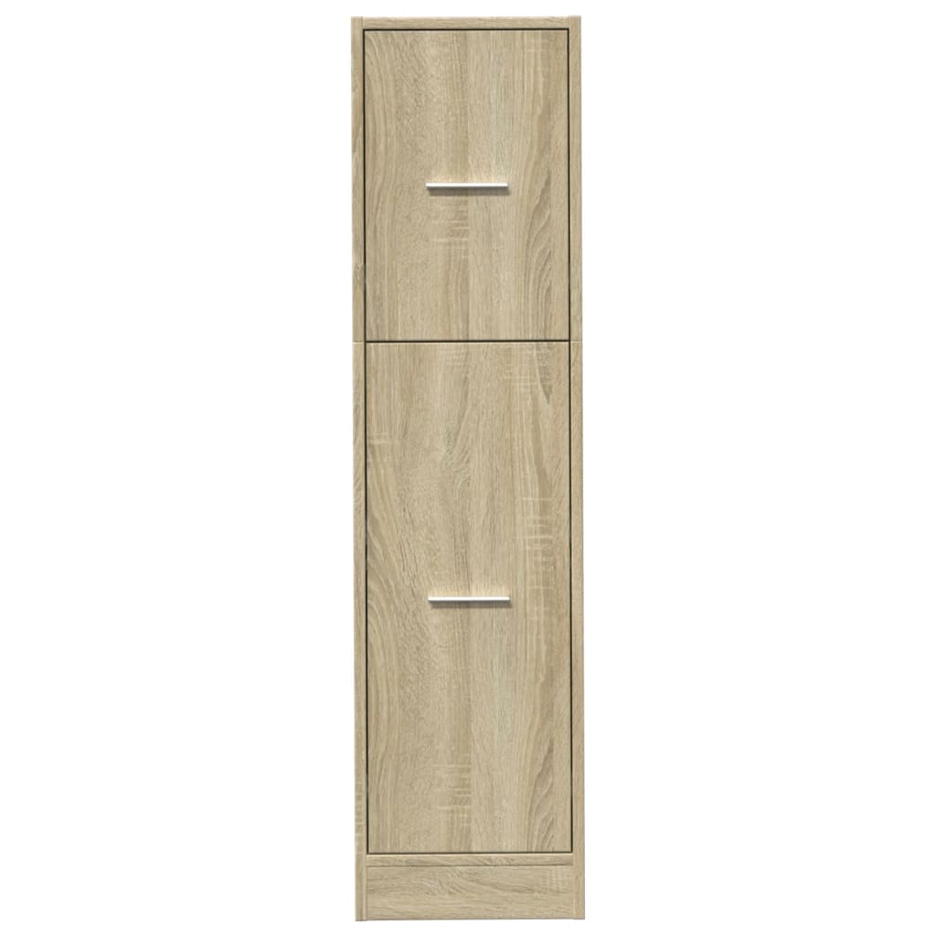 Armadietto da Farmacia Rovere Sonoma 30x41x118 cm in Truciolato