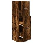 Armadietto da Farmacia Rovere Fumo 30x41x118 cm in Truciolato