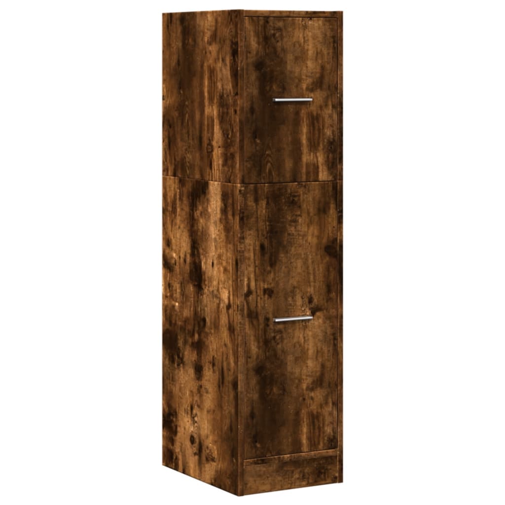 Armadietto da Farmacia Rovere Fumo 30x41x118 cm in Truciolato