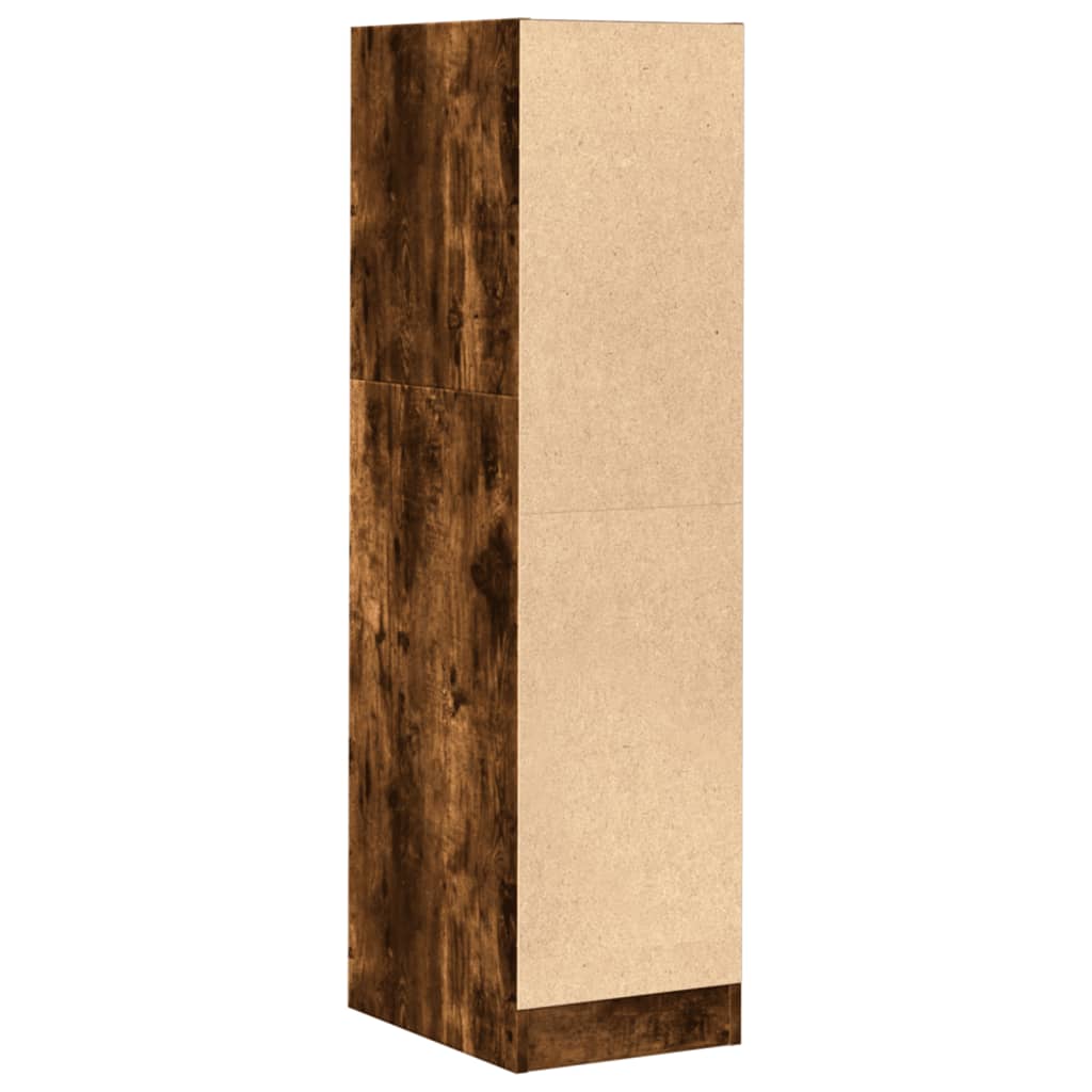 Armadietto da Farmacia Rovere Fumo 30x41x118 cm in Truciolato