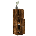 Armadietto da Farmacia Rovere Fumo 30x41x118 cm in Truciolato