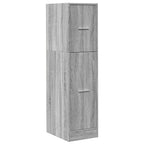 Armadietto da Farmacia Grigio Sonoma 30x41x118 cm in Truciolato