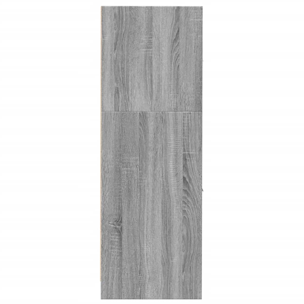 Armadietto da Farmacia Grigio Sonoma 30x41x118 cm in Truciolato