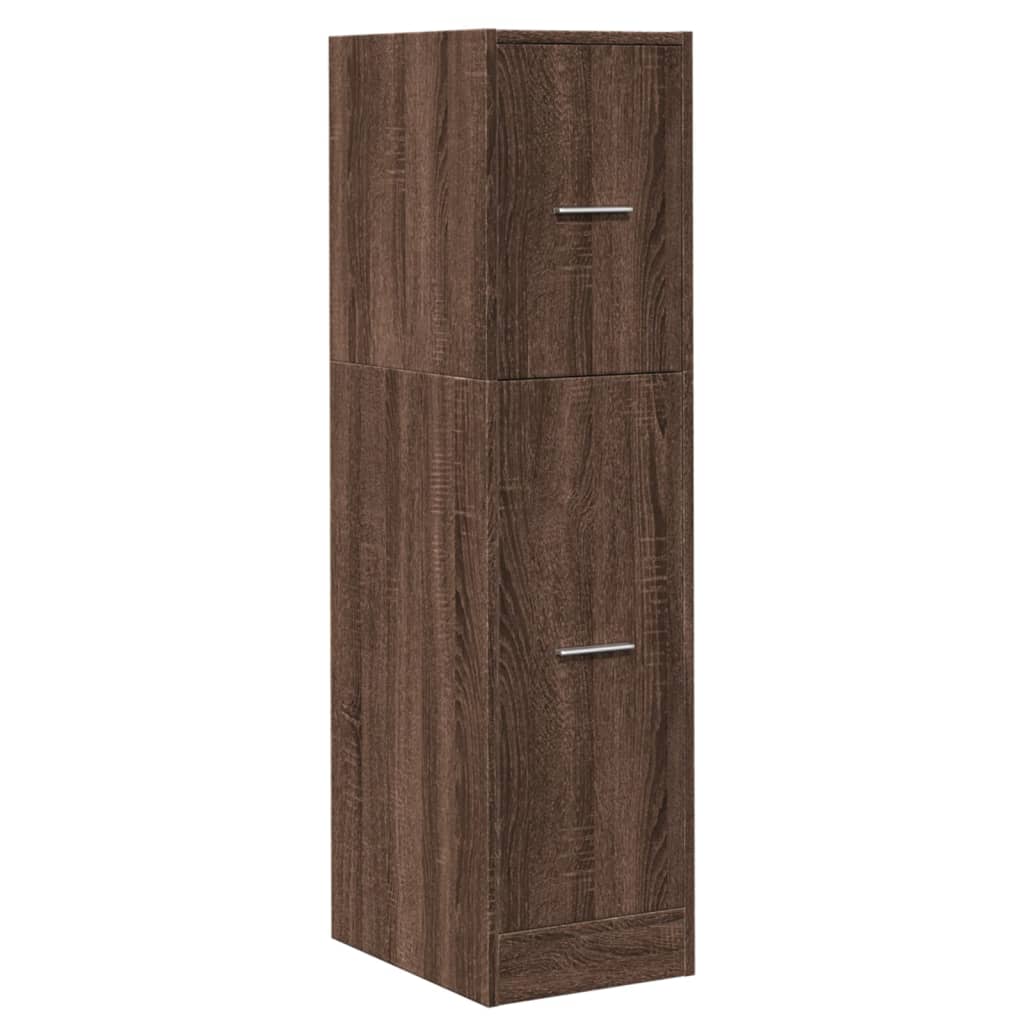 Armadietto da Farmacia Rovere Marrone 30x41x118 cm Truciolato