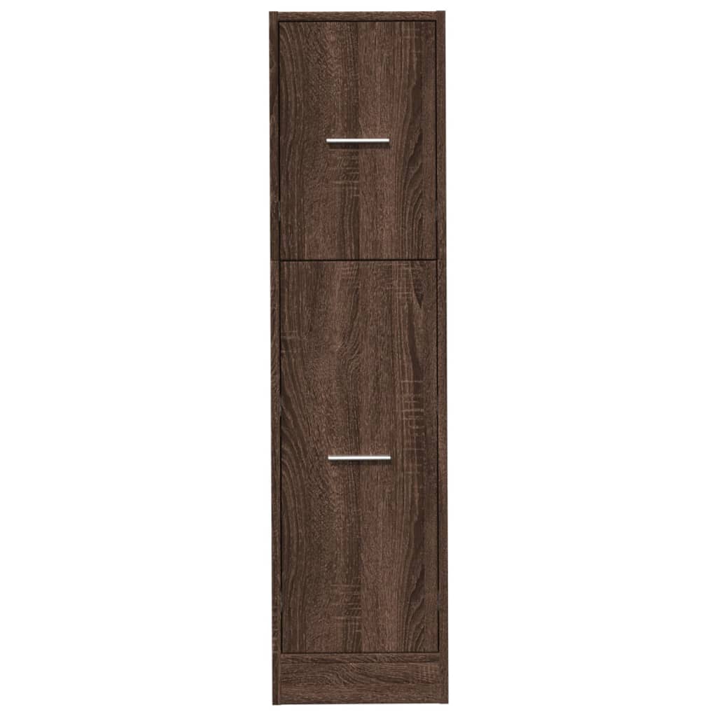 Armadietto da Farmacia Rovere Marrone 30x41x118 cm Truciolato